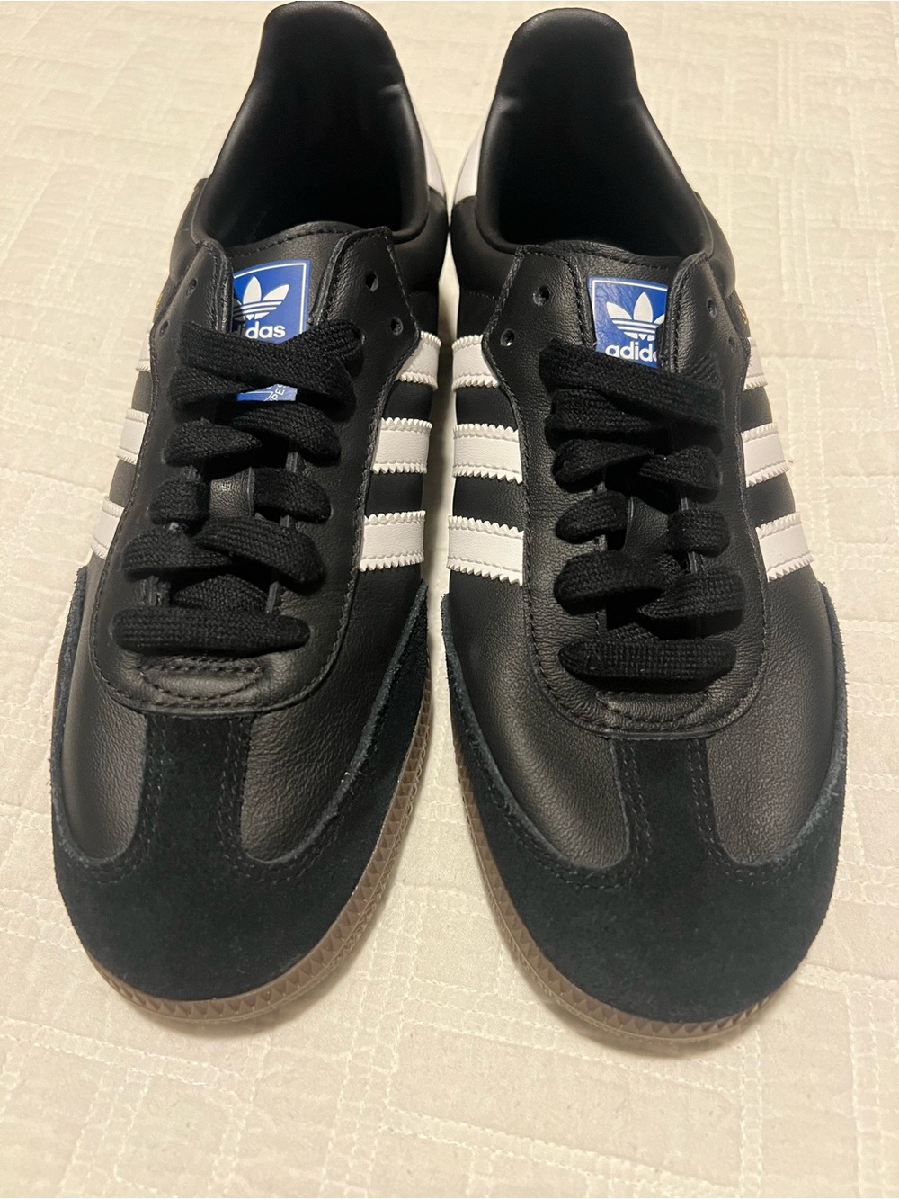 Men’s adidas Samba Low Black with White Stripes - Picture 4 of 5